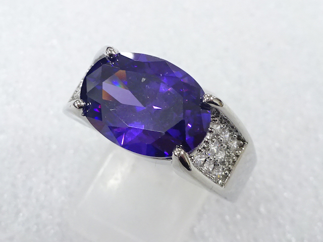 COLORED STONE FASHION RING / JP SIZE 21